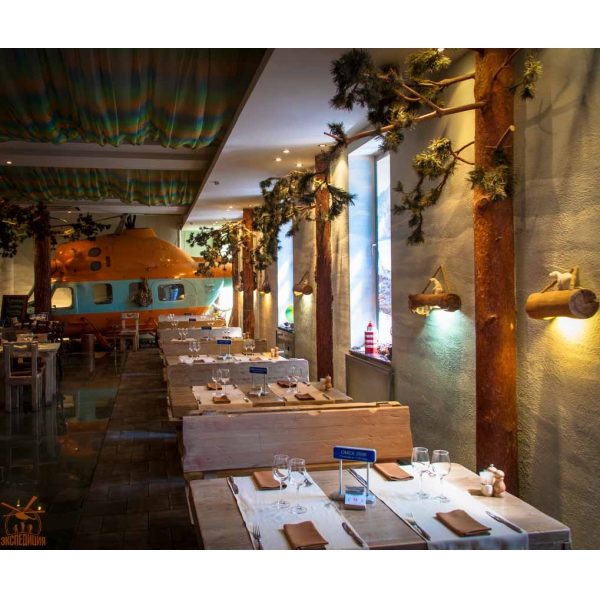 Ресторанный сервис бронирования столиков menu-rest.com - Интерьер ресторана "Экспедиция"